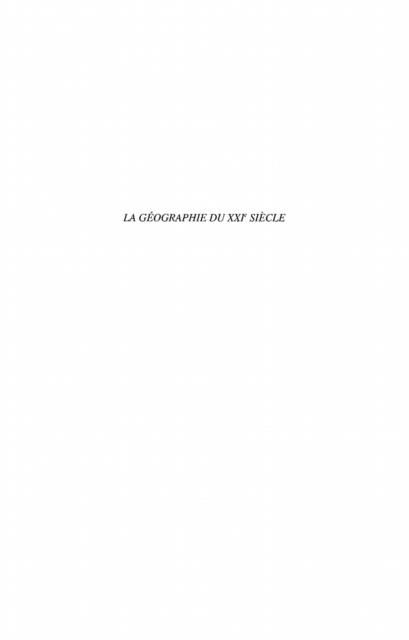 Produktbild: Geographie du XXIe siecle La