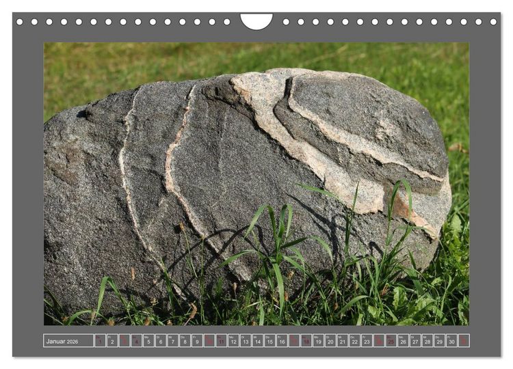 Produktbild: Gesteine und mineralische Bildungen (Wandkalender 2026 DIN A4 quer), CALVENDO Monatskalender
