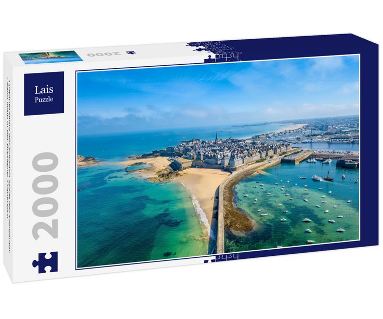 Produktbild: Lais Puzzle Luftaufnahme der sch&ouml;nen Stadt der Freibeuter - Saint Malo in der Bretagne, Frankreich 2000 Teile