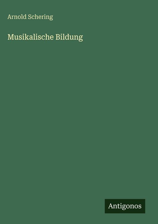 Produktbild: Musikalische Bildung