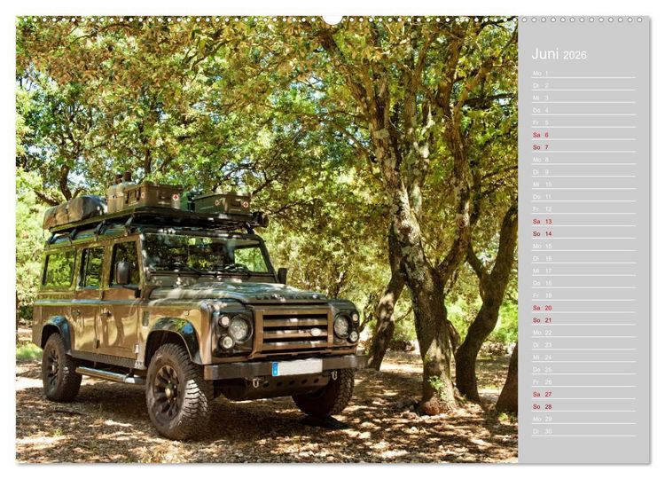 Produktbild: Mit dem 4x4 durch Europa (hochwertiger Premium Wandkalender 2026 DIN A2 quer), Kunstdruck in Hochglanz