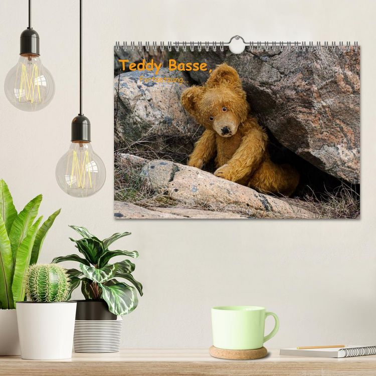 Produktbild: Teddy Basse, Fortsetzung... (Wandkalender 2026 DIN A4 quer), CALVENDO Monatskalender