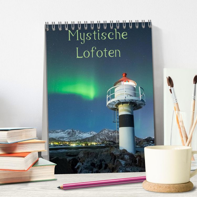 Produktbild: Mystische Lofoten (Tischkalender 2026 DIN A5 hoch), CALVENDO Monatskalender