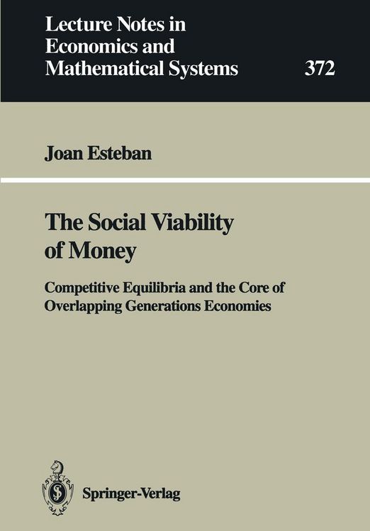 Produktbild: The Social Viability of Money