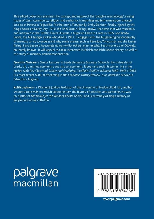 Produktbild: Secular Martyrdom in Britain and Ireland