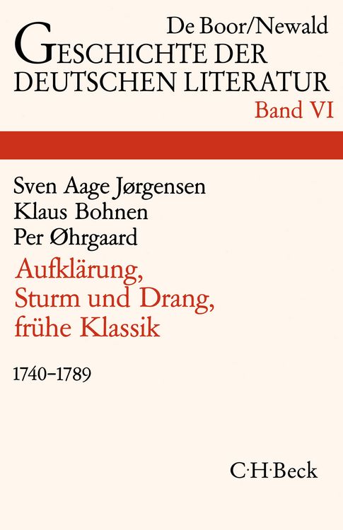 Produktbild: Aufkl&auml;rung, Sturm und Drang, Fr&uuml;he Klassik. 1740 - 1789