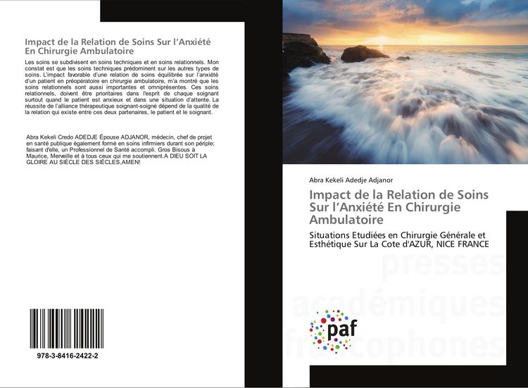 Produktbild: Impact de la Relation de Soins Sur l'Anxi&eacute;t&eacute; En Chirurgie Ambulatoire