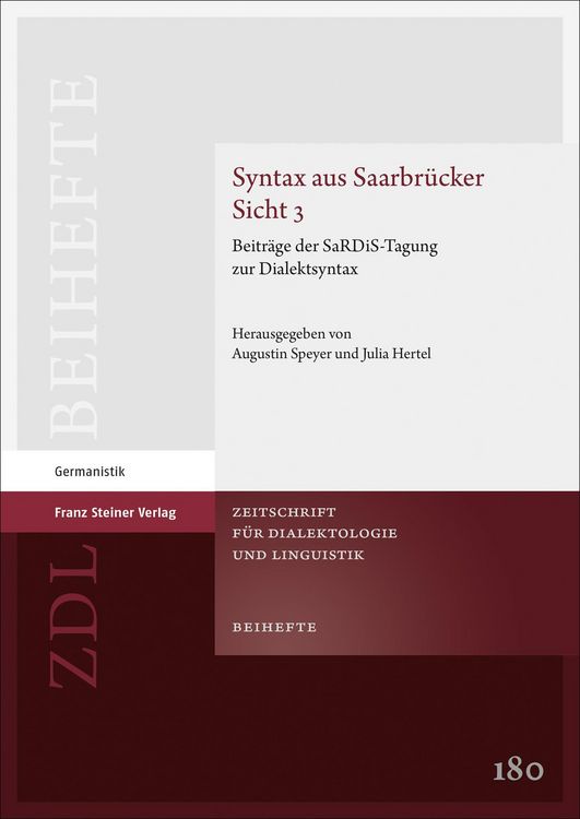 Produktbild: Syntax aus Saarbr&uuml;cker Sicht 3