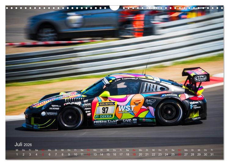 Produktbild: Motorsportkunst aus Weissach (Wandkalender 2026 DIN A3 quer), CALVENDO Monatskalender