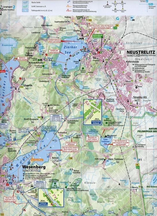 Produktbild: Wasserwanderkarte Mecklenburgische Kleinseenplatte