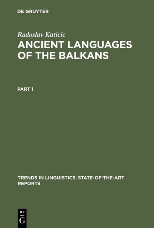 Produktbild: Ancient Languages of the Balkans