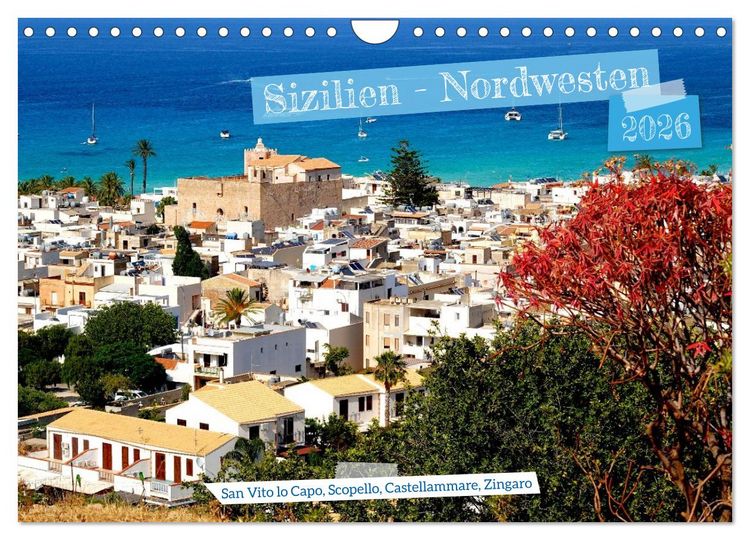 Produktbild: Sizilien - Nordwesten (Wandkalender 2026 DIN A4 quer), CALVENDO Monatskalender