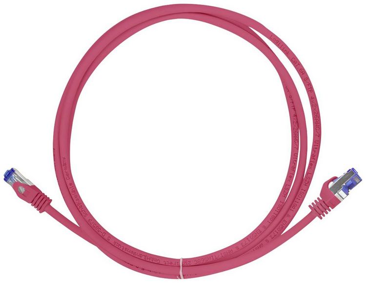 Produktbild: LogiLink C6A074S RJ45 CAT 6a S/FTP 5.00m Rot 1St.