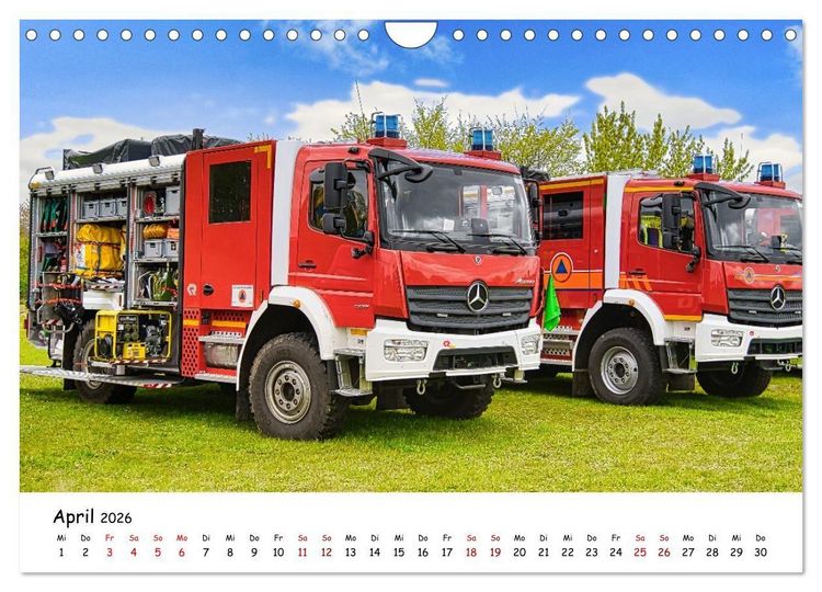 Produktbild: Blaulichttag, unsere Retter! (Wandkalender 2026 DIN A4 quer), CALVENDO Monatskalender