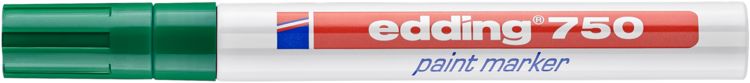 Produktbild: Edding 750 paint marker 4-750004 Lackmarker Gr&uuml;n 2 mm, 4mm