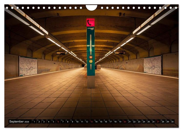 Produktbild: Frankfurt - mit der U-Bahn erfahren (Wandkalender 2026 DIN A4 quer), CALVENDO Monatskalender