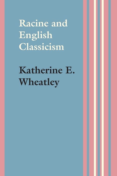 Produktbild: Racine and English Classicism