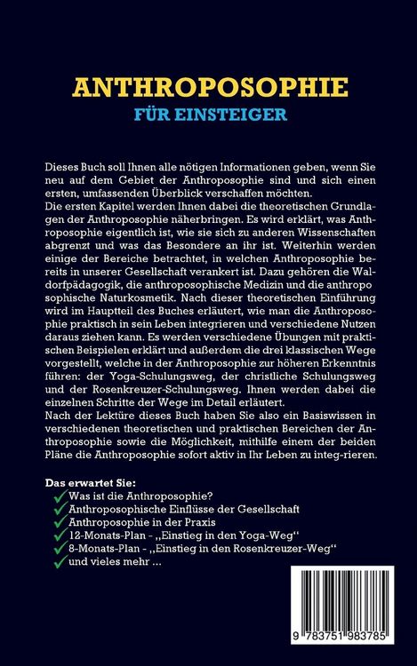 Produktbild: Anthroposophie f&uuml;r Einsteiger: Wie Sie die Weltanschauung der Anthroposophie lei