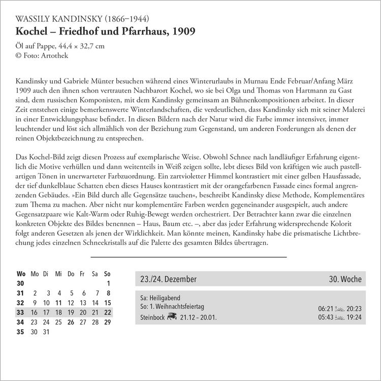 Produktbild: Der Goldene DUMONT-Kunstkalender 2027