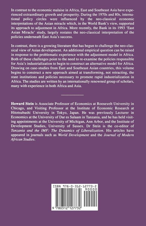 Produktbild: Asian Industrialization and Africa: Studies in Policy Alternatives to Structural Adjustment