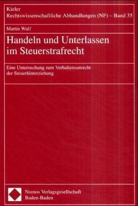 Produktbild: Handeln und Unterlassen im Steuerstrafrecht