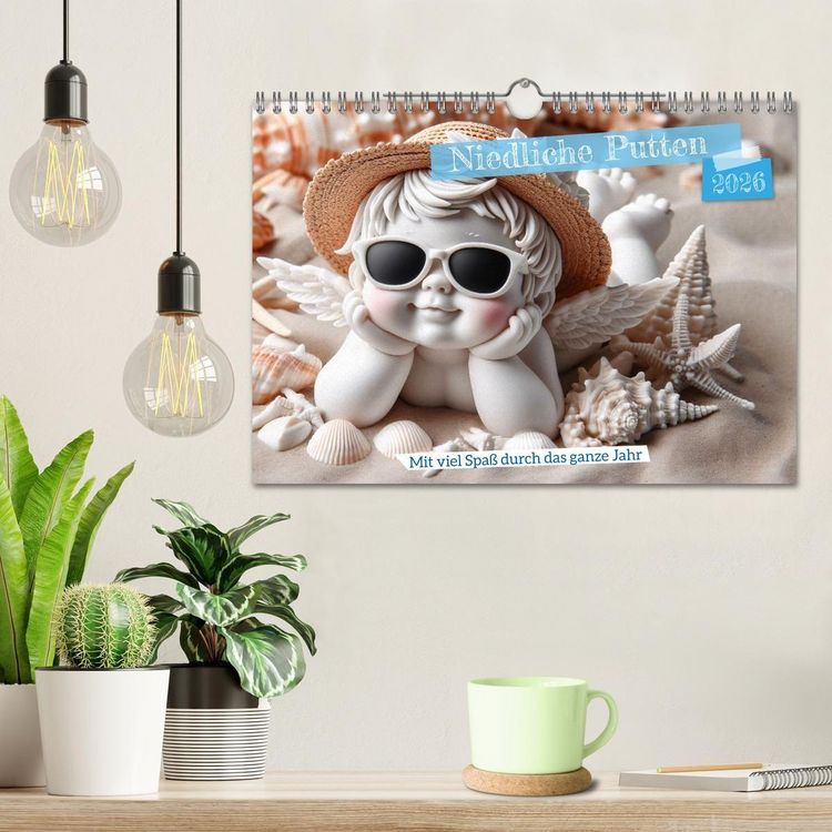 Produktbild: Niedliche Putten (Wandkalender 2026 DIN A4 quer), CALVENDO Monatskalender