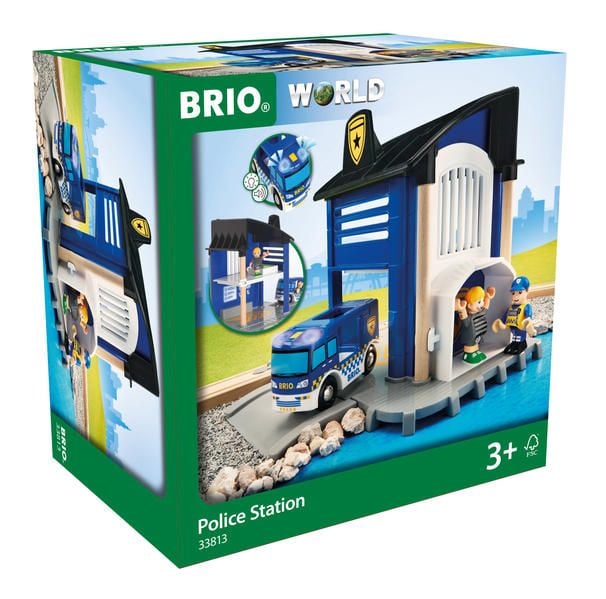 Produktbild: BRIO World - Polizeistation mit Einsatzfahrzeug