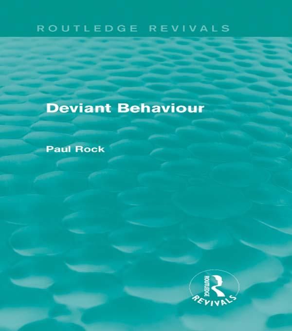 Produktbild: Deviant Behaviour (Routledge Revivals)