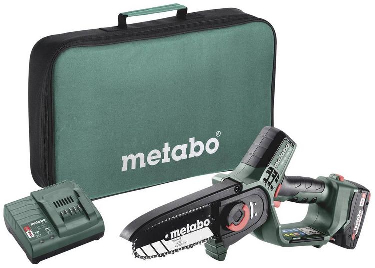 Produktbild: Metabo 600856500 Akku Geh&ouml;lzs&auml;ge inkl. Akku, inkl. Ladeger&auml;t Schwertl&auml;nge 150mm