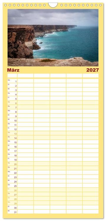 Produktbild: Familienplaner 2027 - Outback Australien mit 5 Spalten (Wandkalender, 21 x 45 cm) CALVENDO