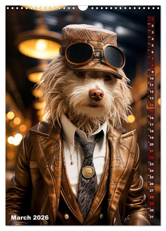 Produktbild: Stylish Dogs (Wall Calendar 2026 DIN A3 portrait), CALVENDO 12 Month Wall Calendar