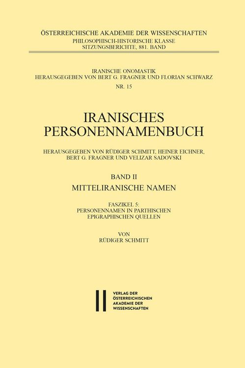 Produktbild: Iranisches Personennamenbuch Band II/Faszikel 5: Mitteliranische Namen