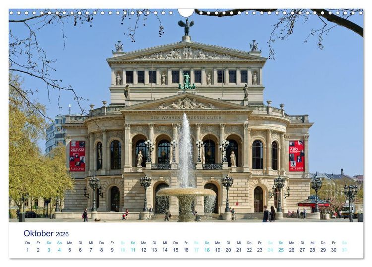 Produktbild: Fabelhaftes Frankfurt am Main (Wandkalender 2026 DIN A3 quer), CALVENDO Monatskalender