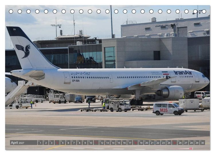 Produktbild: Flugzeuge zwischen Himmel und Erde (Tischkalender 2027 DIN A5 quer), CALVENDO Monatskalender