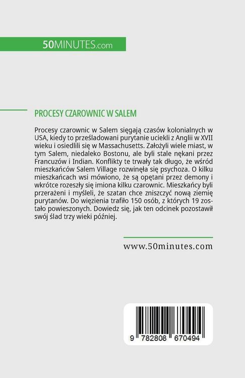 Produktbild: Procesy czarownic w Salem
