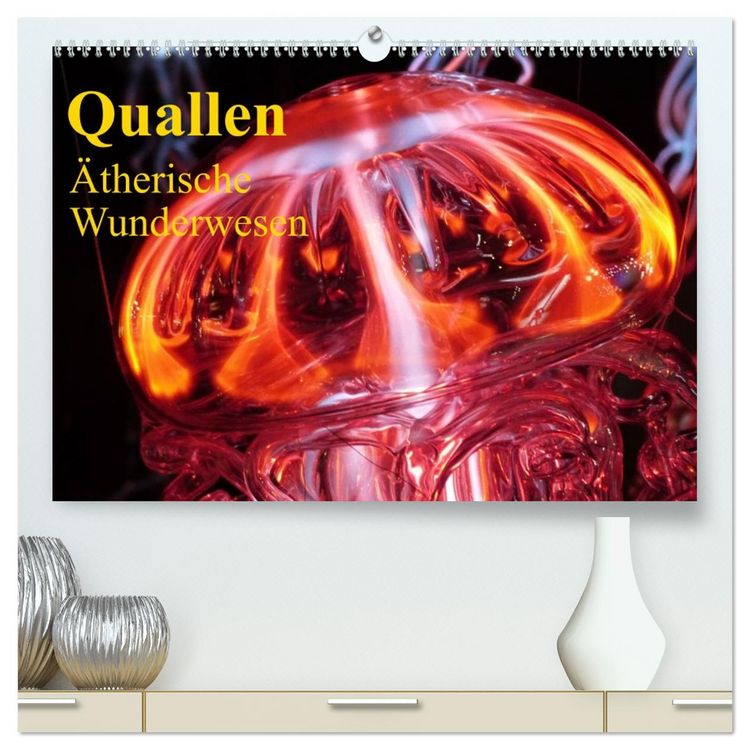 Produktbild: Quallen &bull; &Auml;therische Wunderwesen (hochwertiger Premium Wandkalender 2026 DIN A2 quer), Kunstdruck in Hochglanz