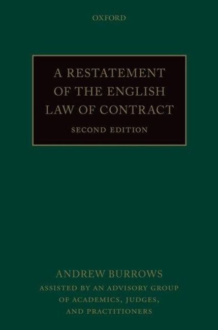 Produktbild: A Restatement of the English Law of Contract