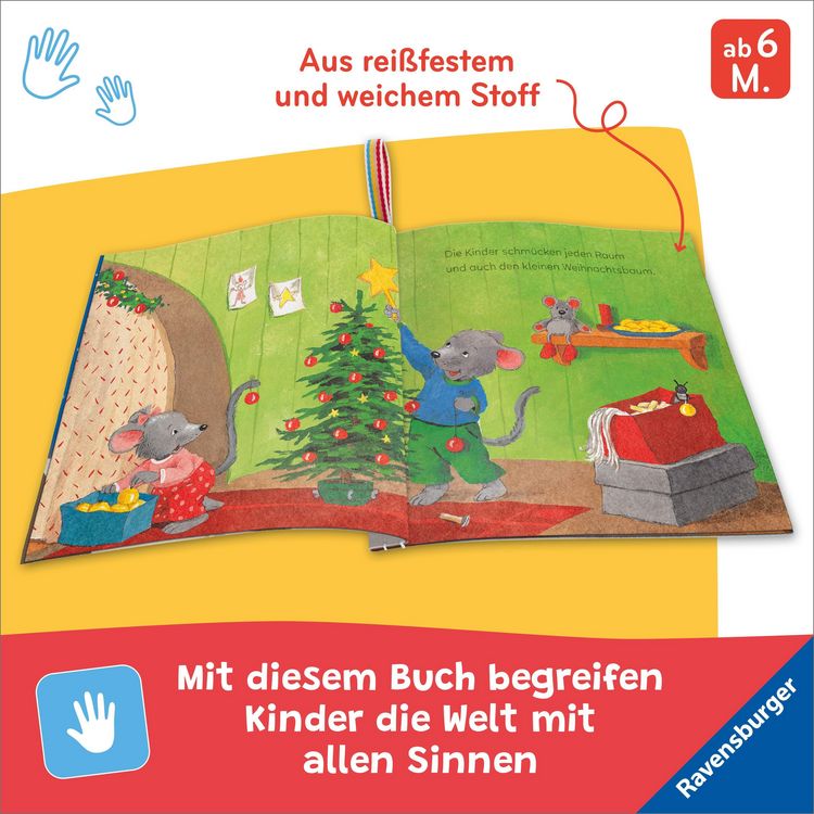 Produktbild: Mein Knuddel-Knautsch-Buch: Frohe Weihnachten!