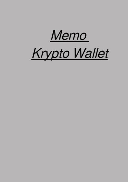 Produktbild: Memo Krypto Wallet