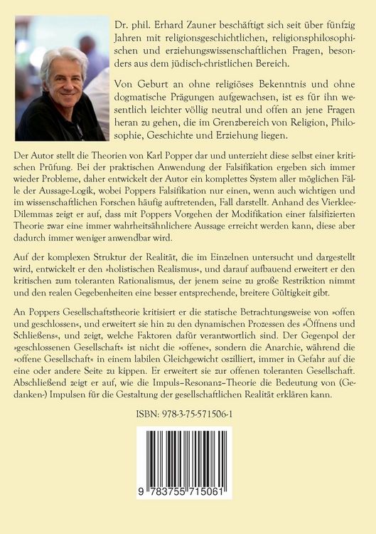 Produktbild: Eine kritische Betrachtung der Theorien von Karl Raimund Popper