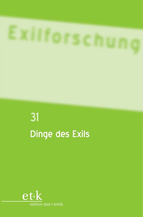 Produktbild: Dinge des Exils