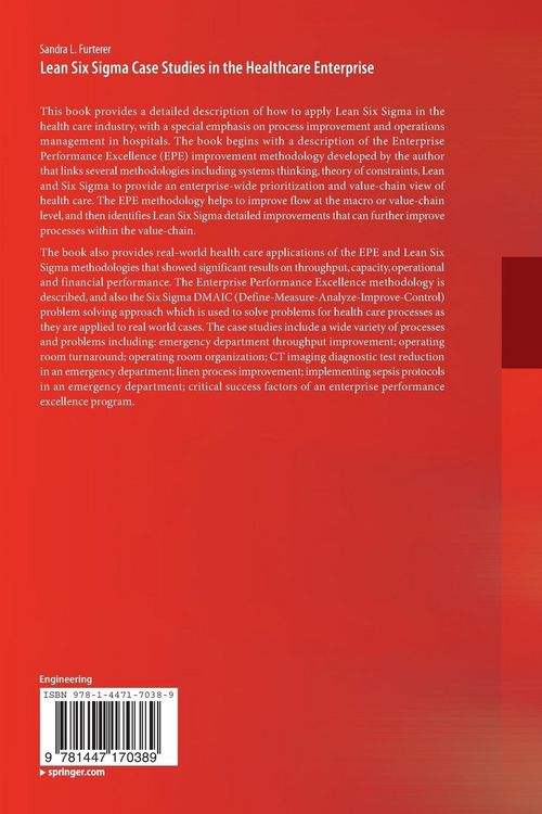 Produktbild: Lean Six Sigma Case Studies in the Healthcare Enterprise