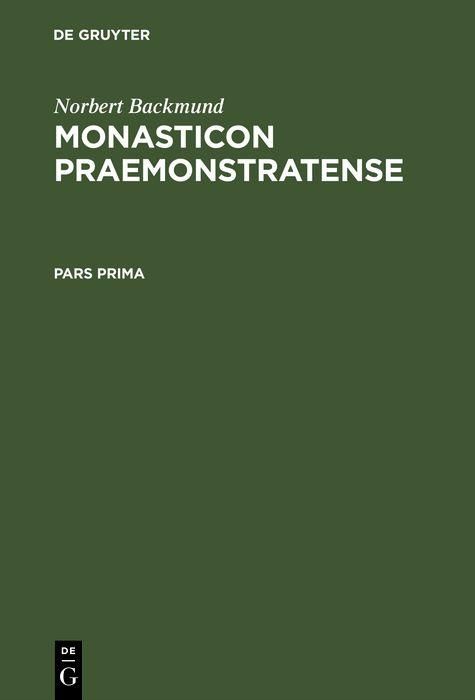 Produktbild: Monasticon Praemonstratense