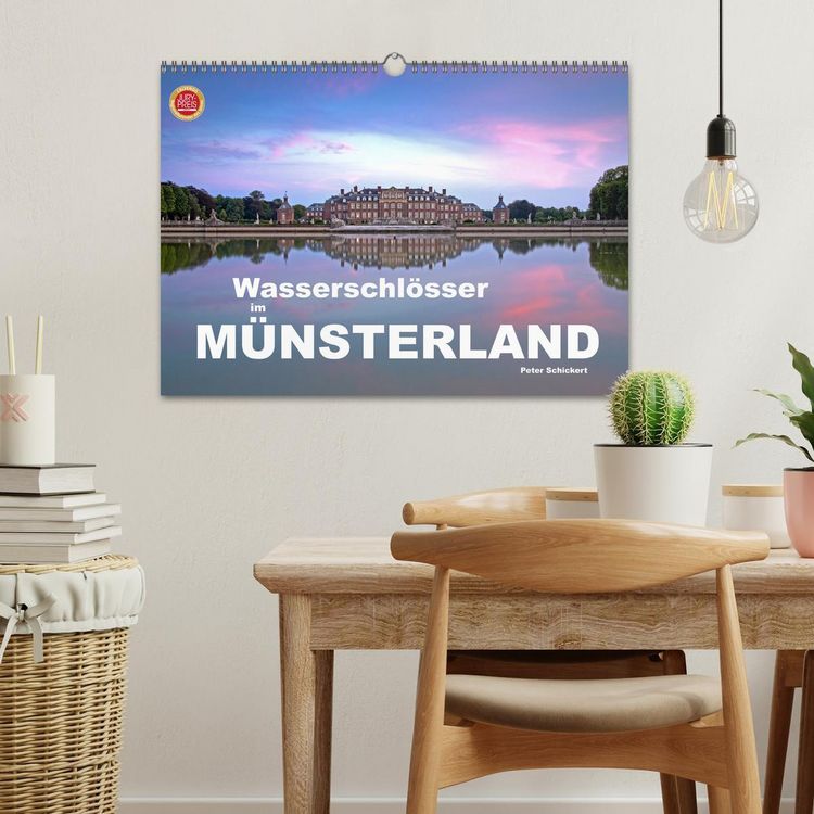 Produktbild: Wasserschl&ouml;sser im M&uuml;nsterland (Wandkalender 2026 DIN A3 quer), CALVENDO Monatskalender