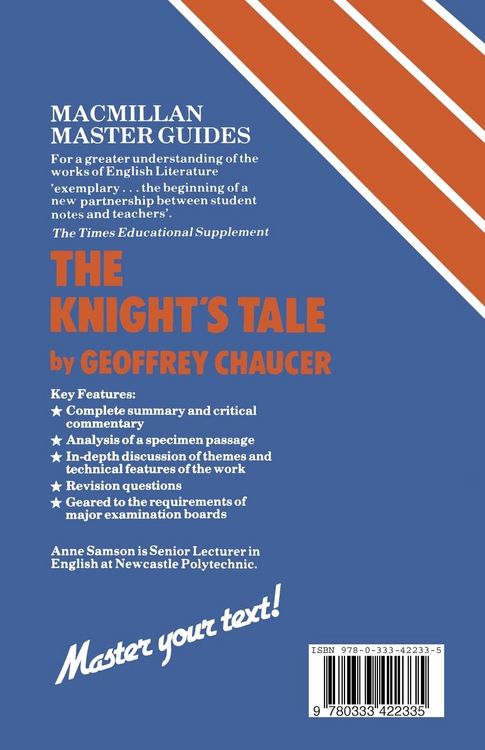 Produktbild: Chaucer: The Knight's Tale