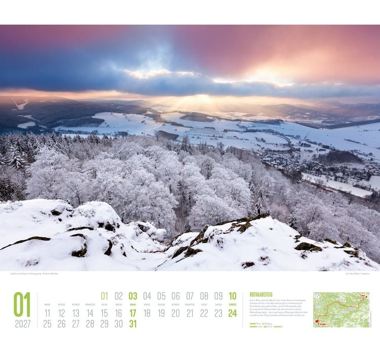 Produktbild: Deutschland Wanderland Kalender 2027 | Die sch&ouml;nsten Wanderwege