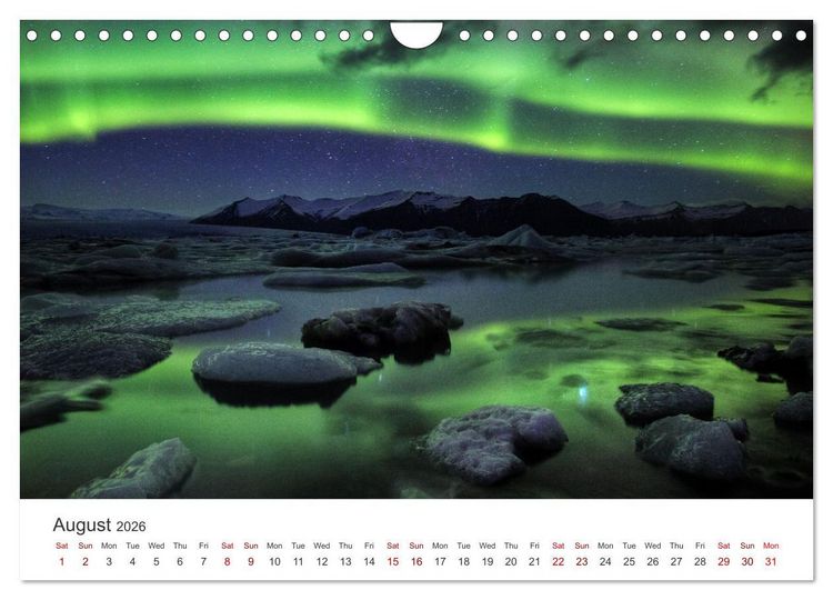 Produktbild: Iceland Aurora - Night Photography by Tony Prower (Wall Calendar 2026 DIN A4 landscape), CALVENDO 12 Month Wall Calendar