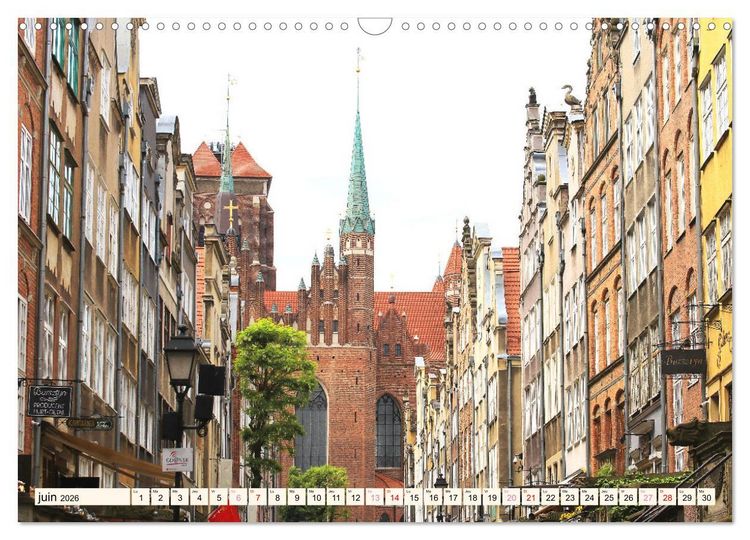 Produktbild: GDANSK - Ville portuaire de r&ecirc;ve en Pologne (Calendrier mural 2026 DIN A3 vertical), CALVENDO calendrier mensuel