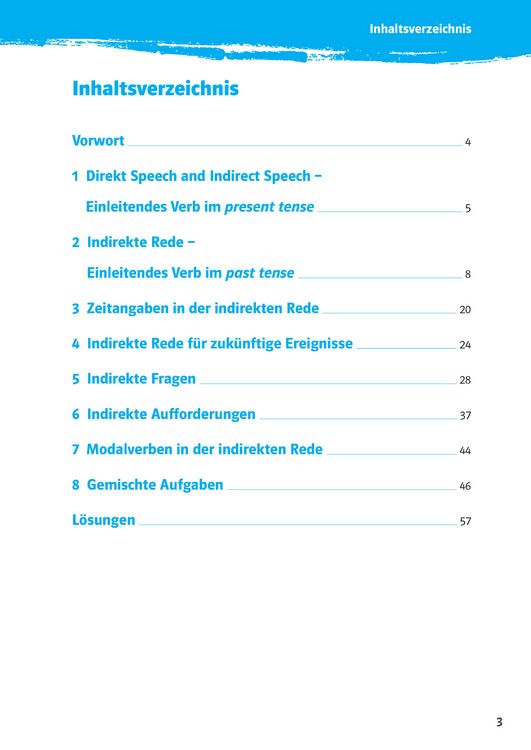 Produktbild: Klett 10-Minuten-Training Englisch Direct Speech - Indirect Speech 7./8. Klasse