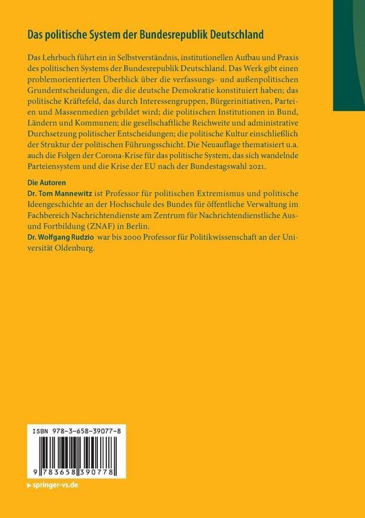 Produktbild: Das politische System der Bundesrepublik Deutschland